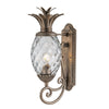 Plantation IP44 Exterior Medium Wall Lantern in Burnished Bronze