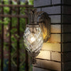 Plantation IP44 Exterior Small Wall Lantern in Burnished Bronze