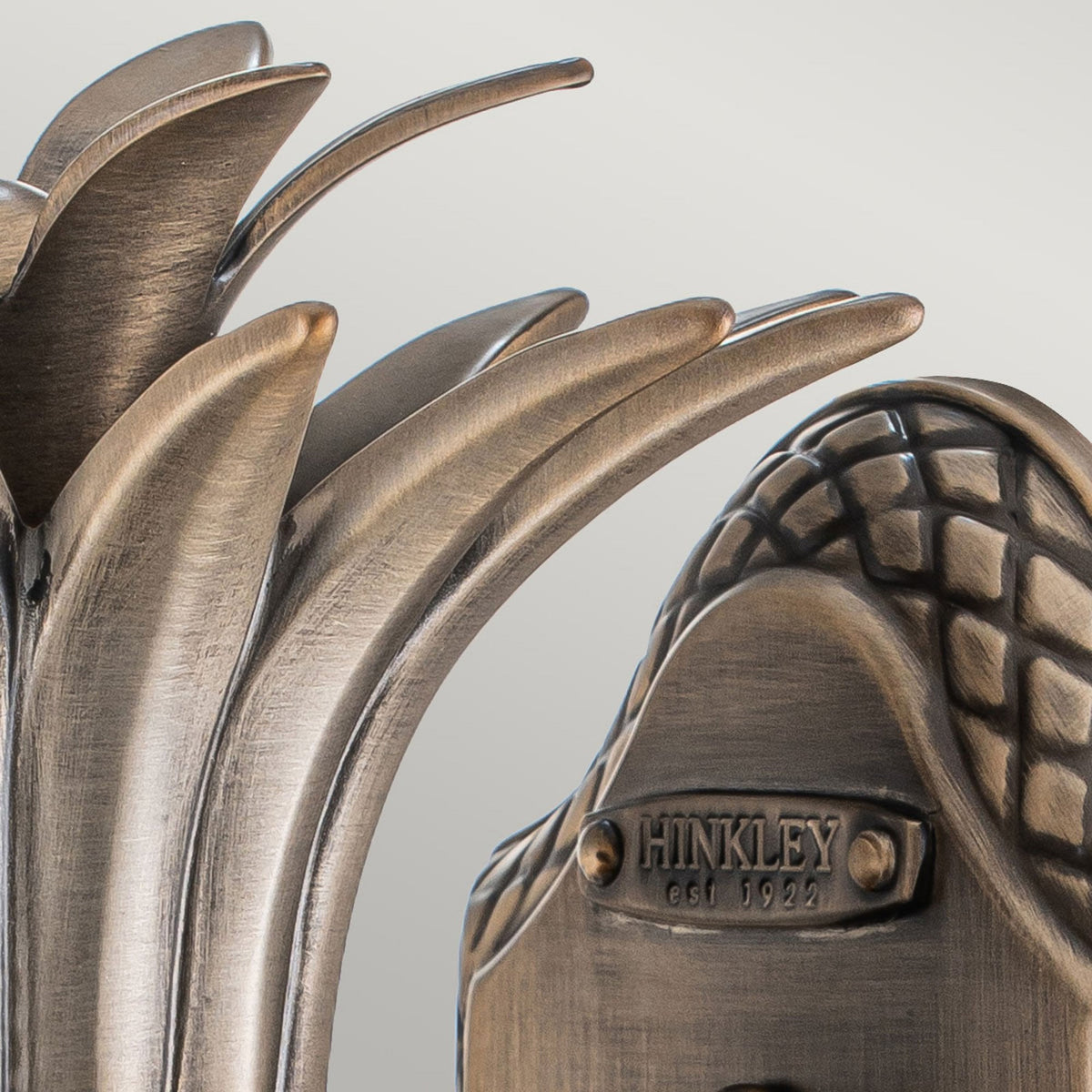 Plantation IP44 Exterior Small Wall Lantern in Burnished Bronze