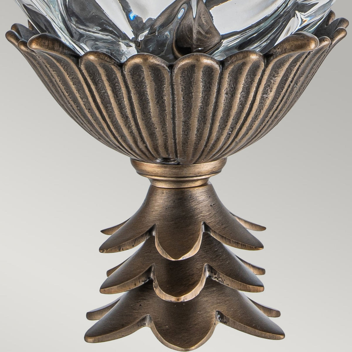 Plantation IP44 Exterior Small Wall Lantern in Burnished Bronze