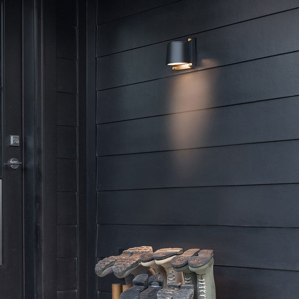 Scout IP44 Coastal Down Wall Light in Black