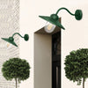 Klampenborg Outdoor Swan Neck Wall Lantern in Fir Green