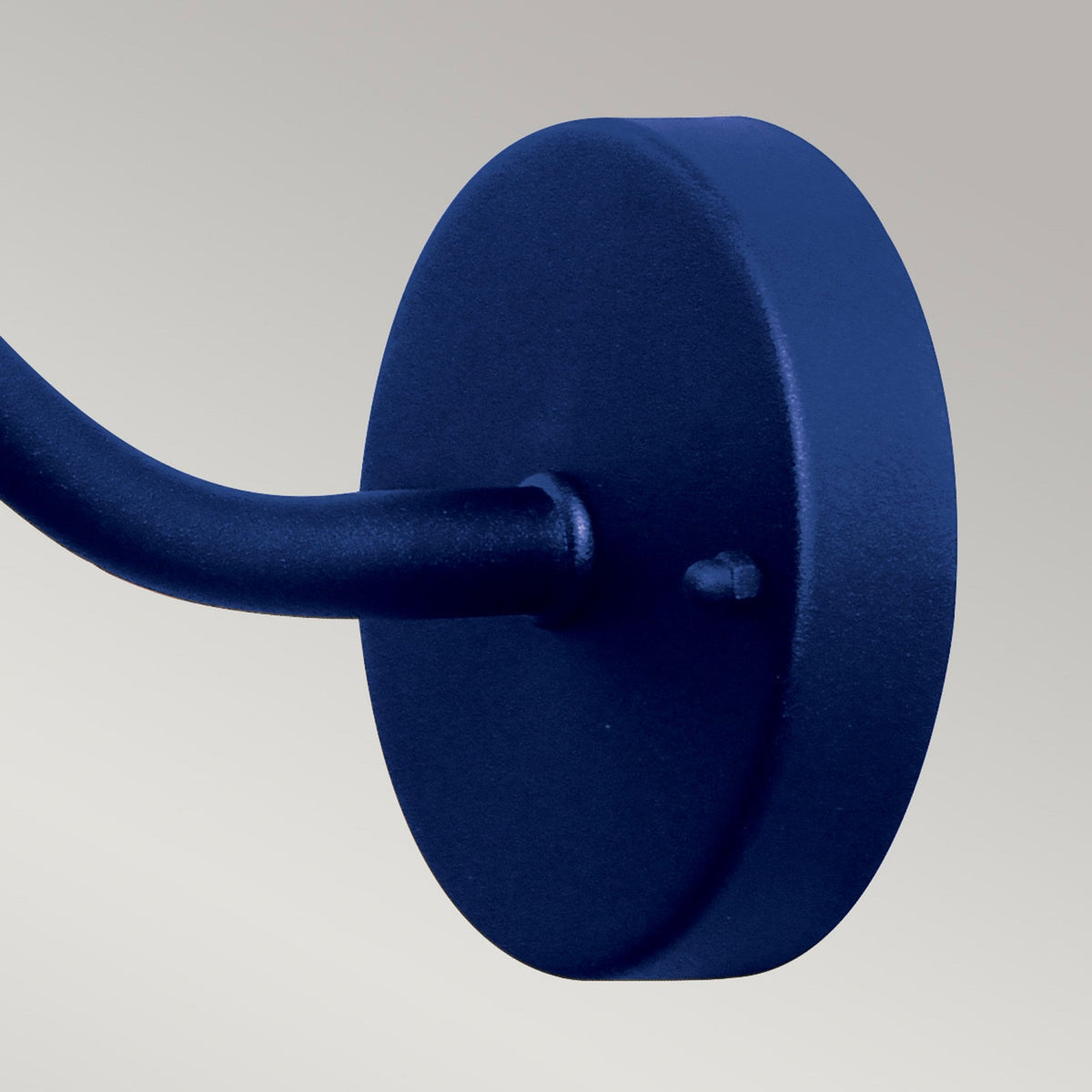 Klampenborg Outdoor Swan Neck Wall Lantern in Navy Blue