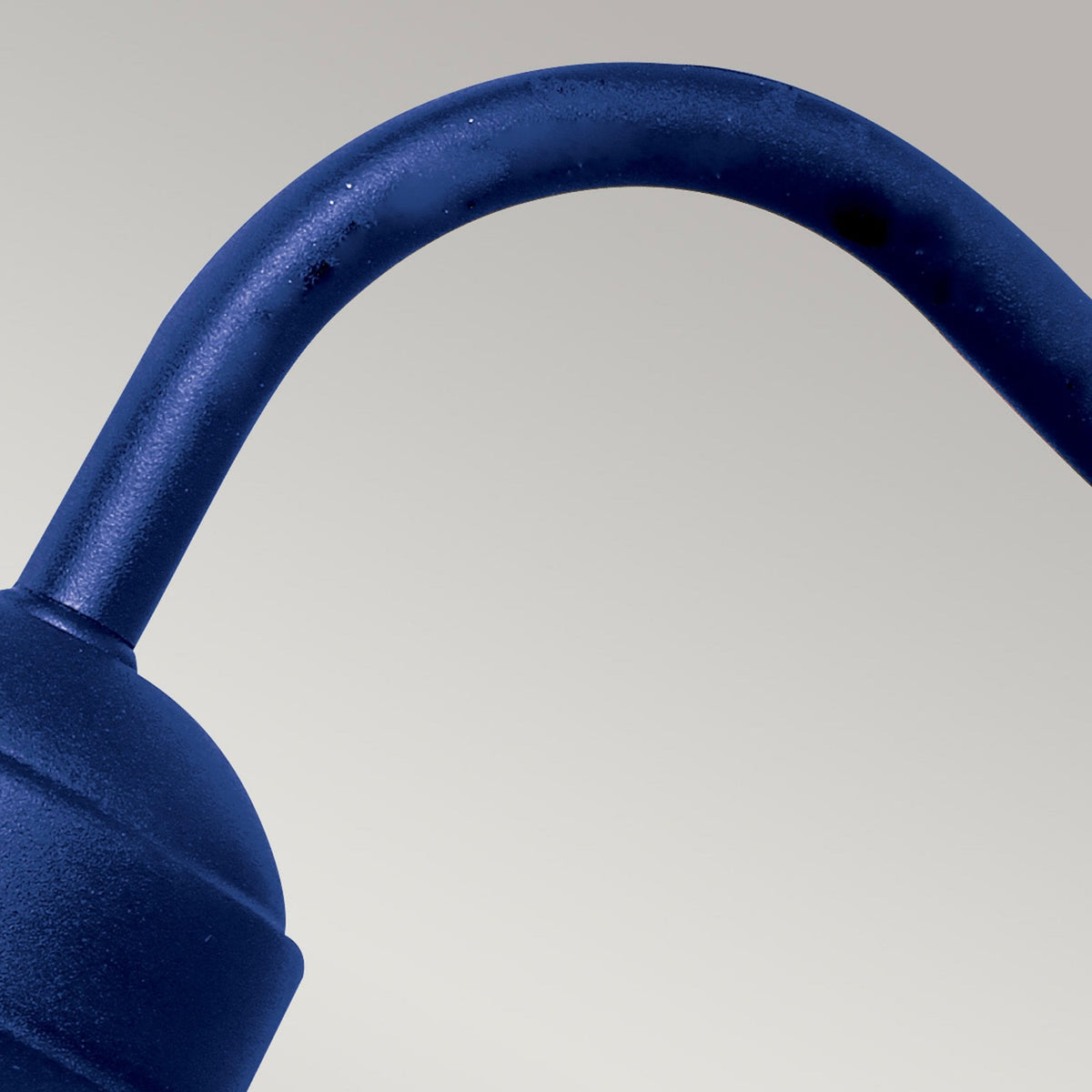 Klampenborg Outdoor Swan Neck Wall Lantern in Navy Blue