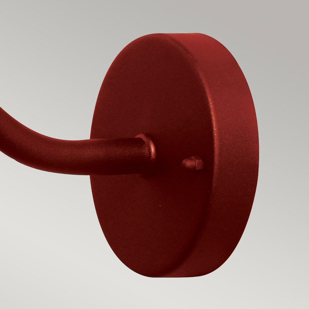 Klampenborg Outdoor Swan Neck Wall Lantern in Oxide Red