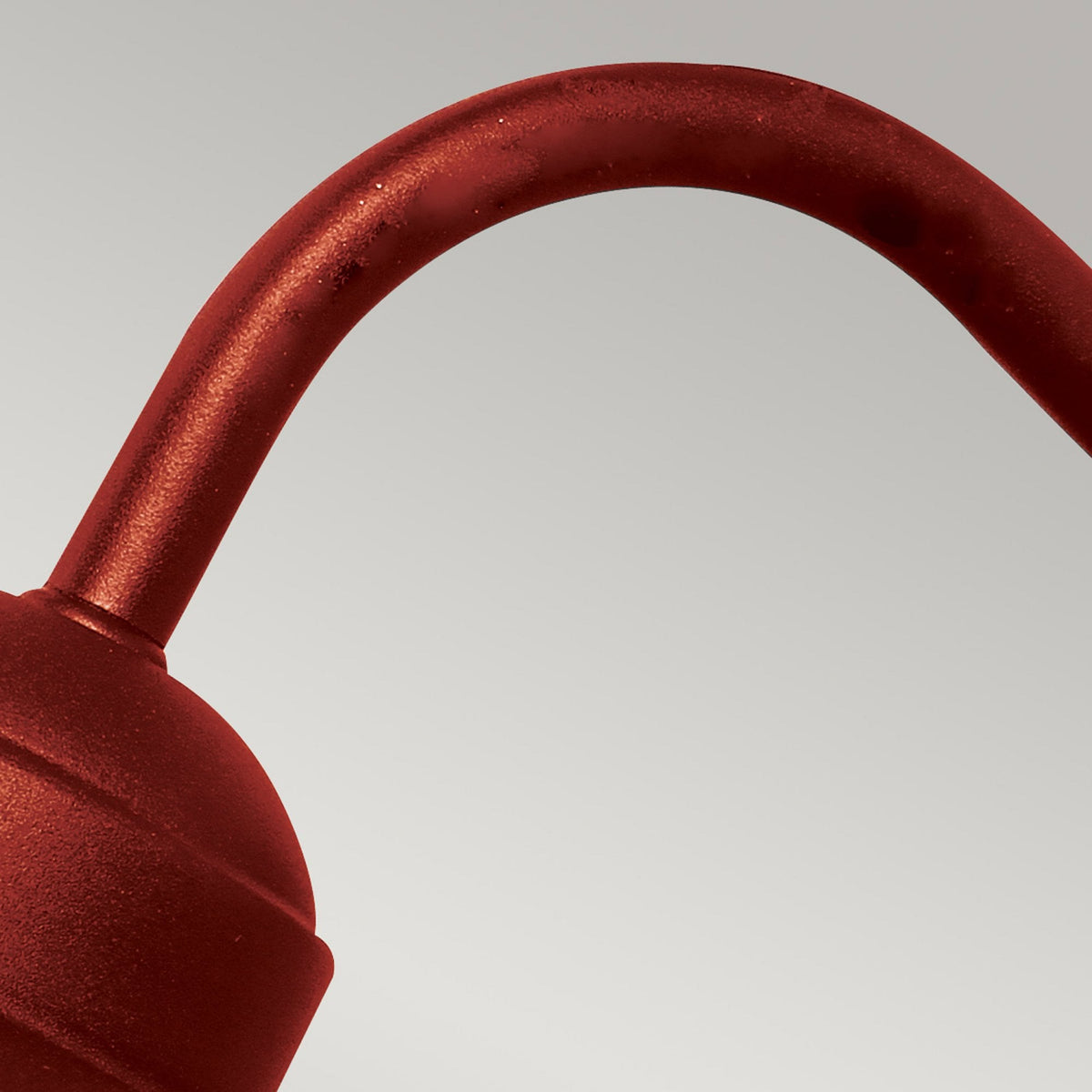 Klampenborg Outdoor Swan Neck Wall Lantern in Oxide Red