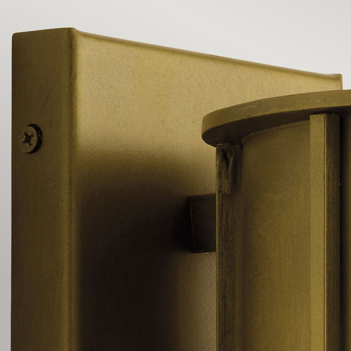Camillo IP44 Medium Exterior Wall Light in Painted Natural Brass