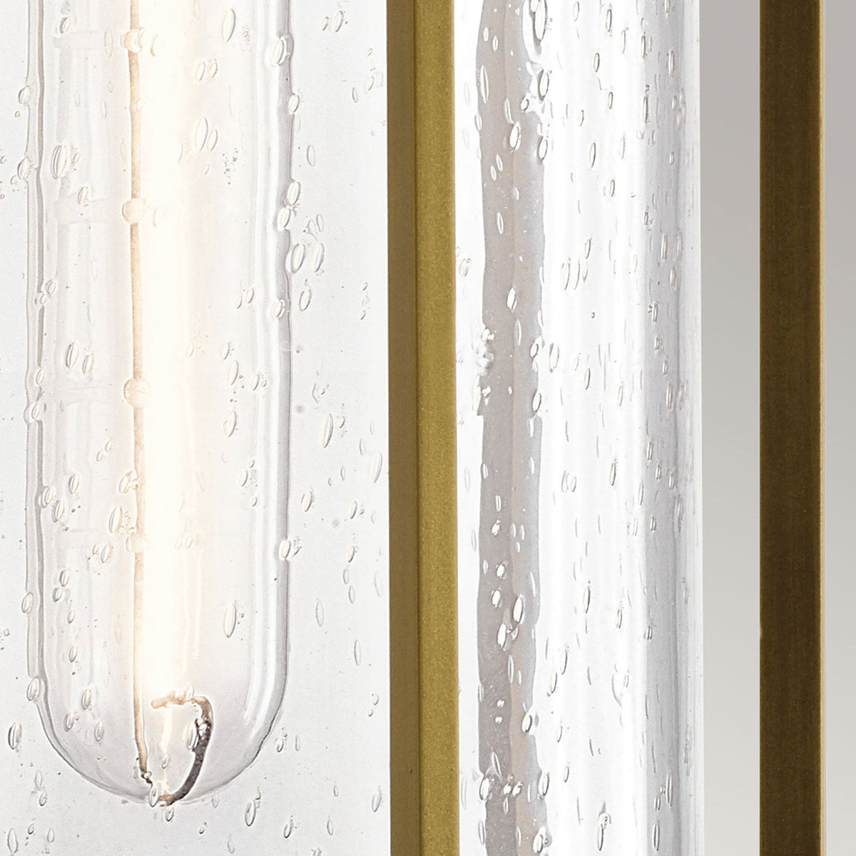 Camillo IP44 Medium Exterior Wall Light in Painted Natural Brass