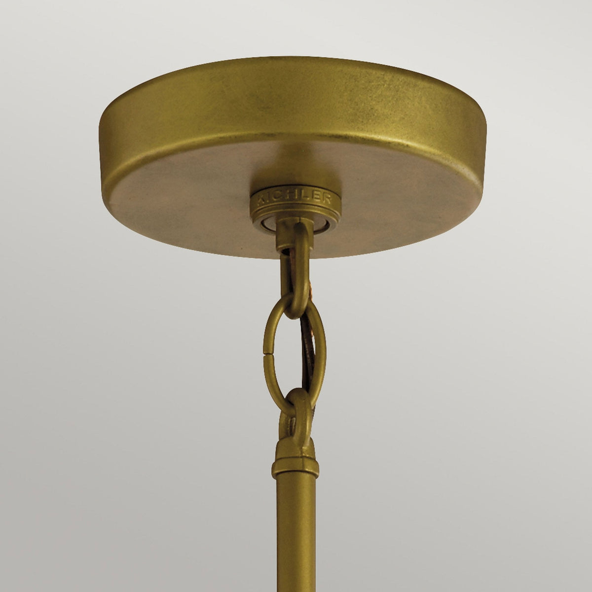 Camillo IP44 Exterior Pendant Light in Painted Natural Brass