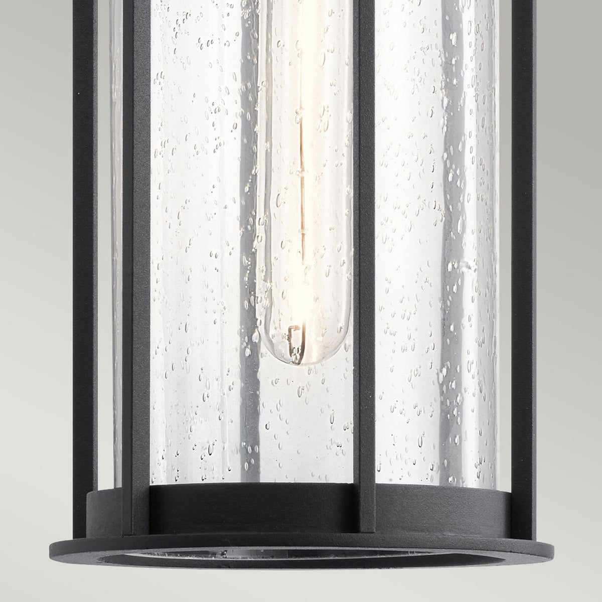 Camillo IP44 Exterior Pendant Light in Textured Black