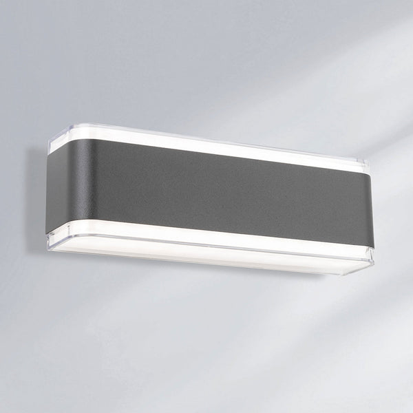 Capri IP65 LED Wall Light in Graphite