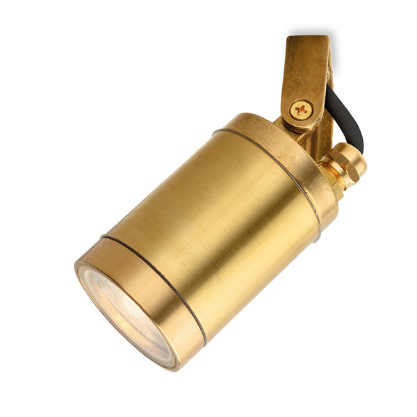 Nautic Solid Brass IP64 Coastal Adjustable Wall or Ceiling Spotlight
