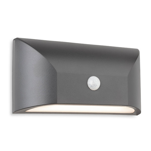 Misson PIR Resin Coastal IP65 LED Wall Light in Graphite