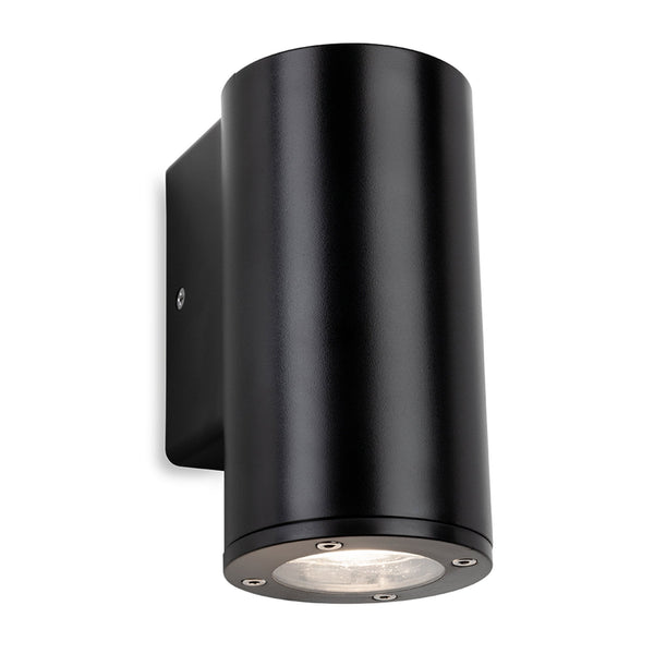 Ranger Round Resin Coastal IP65 Single Wall Light in Black