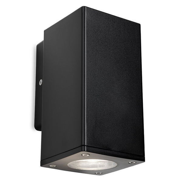 Ranger Square Resin Coastal IP65 Single Wall Light in Black