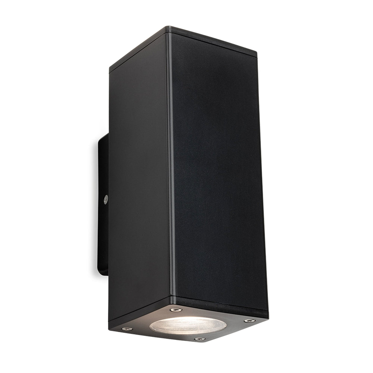Ranger Square Resin Coastal IP65 Twin Wall Light in Black