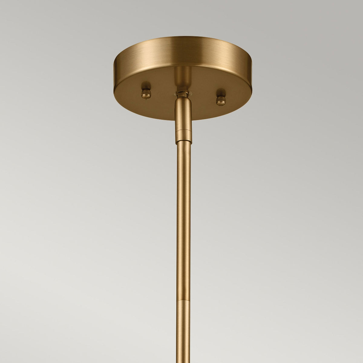Luella Three Light Dual Mount Pendant or Semi Flush in Black and Brass