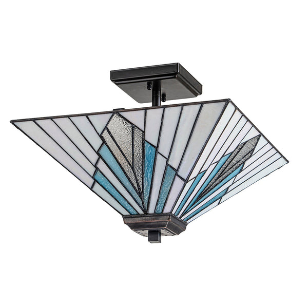 Alderley Tiffany Pendant or Semi Flush Light