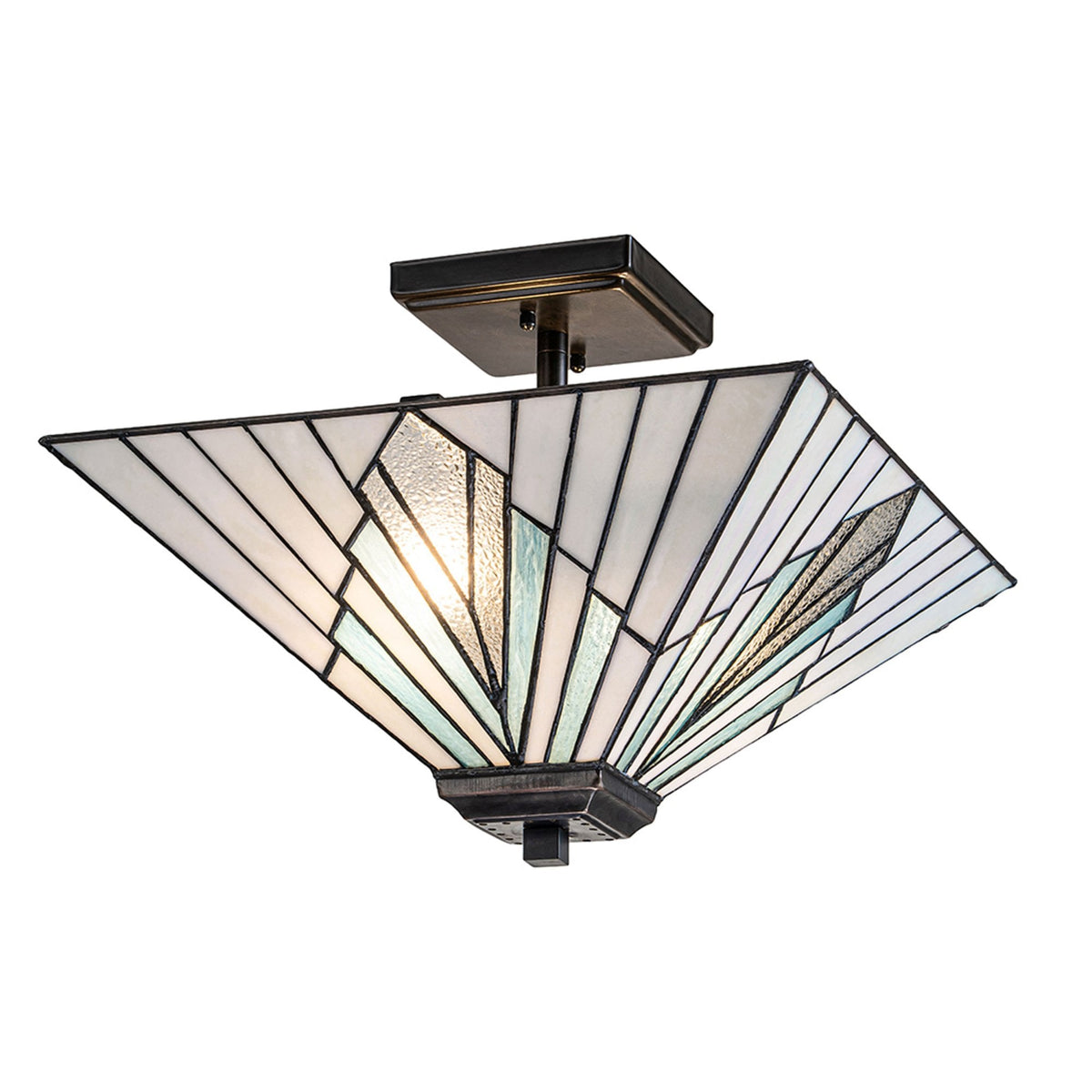 Alderley Tiffany Pendant or Semi Flush Light