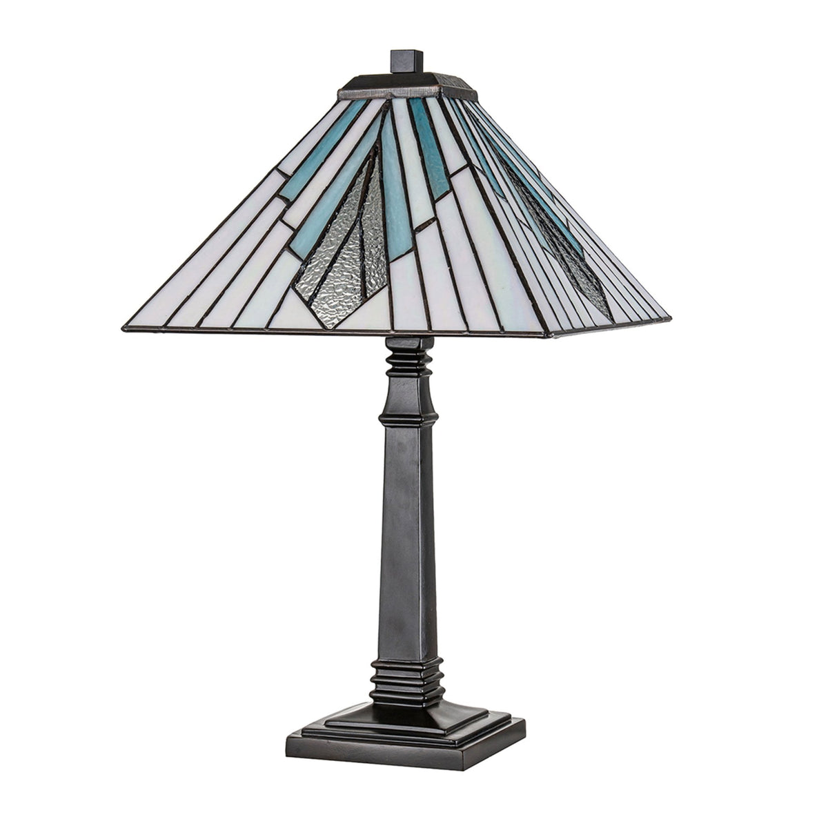 Alderley Tiffany Large Table Lamp with Vintage Bronze Base
