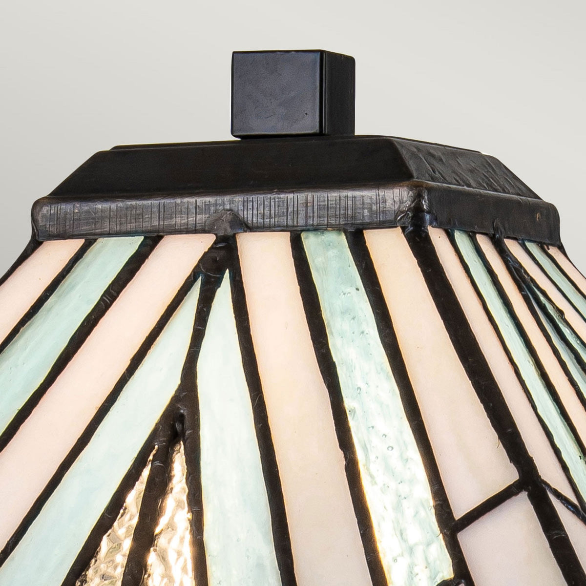 Alderley Tiffany Large Table Lamp with Vintage Bronze Base