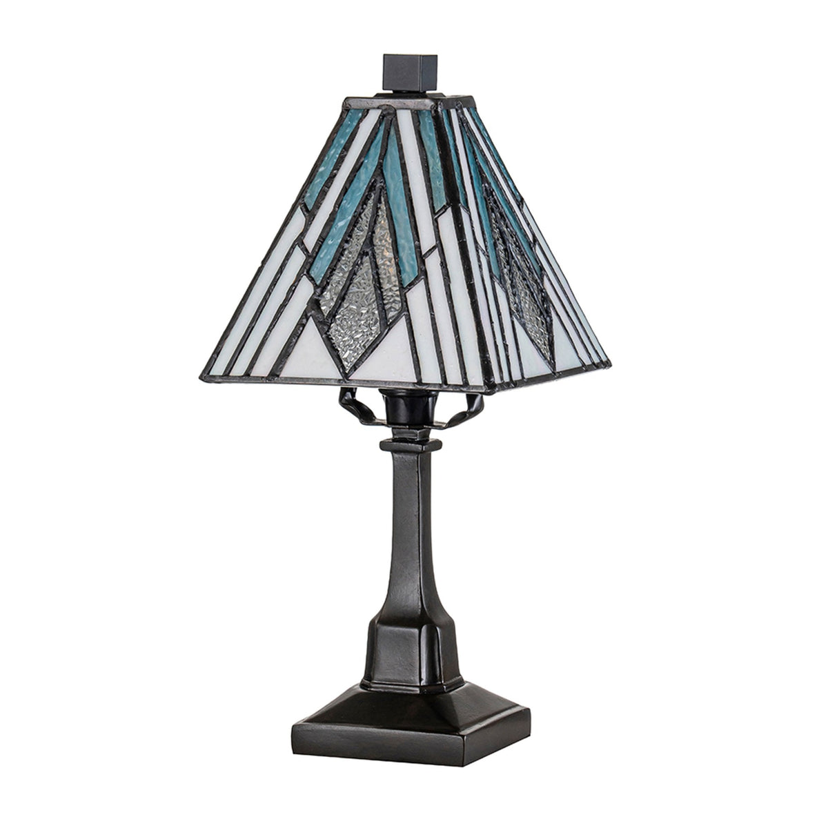 Alderley Tiffany Small Table Lamp with Vintage Bronze Base