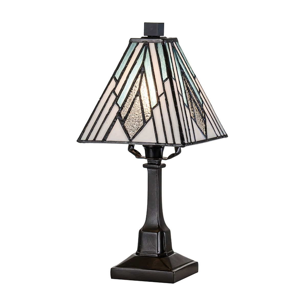 Alderley Tiffany Small Table Lamp with Vintage Bronze Base