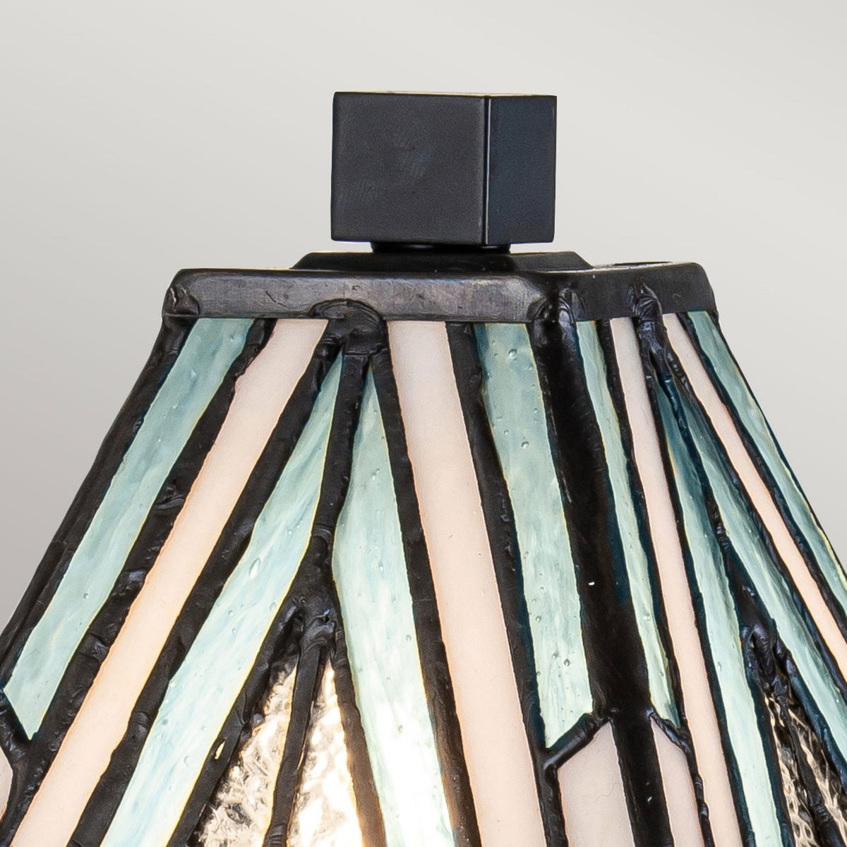 Alderley Tiffany Small Table Lamp with Vintage Bronze Base