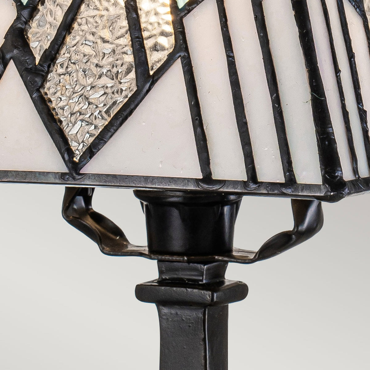 Alderley Tiffany Small Table Lamp with Vintage Bronze Base