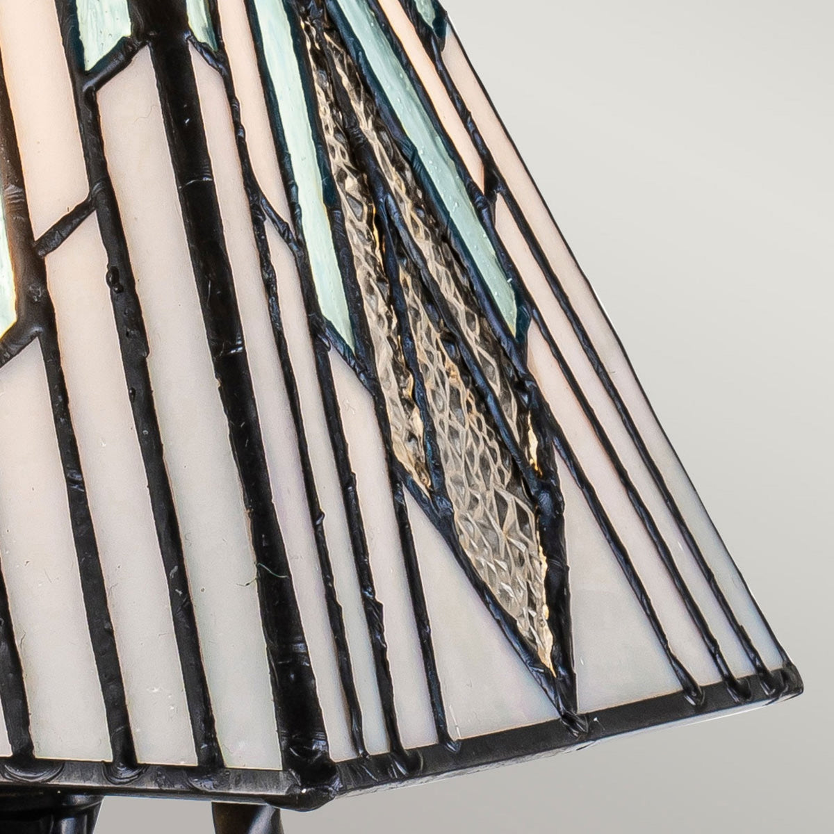 Alderley Tiffany Small Table Lamp with Vintage Bronze Base