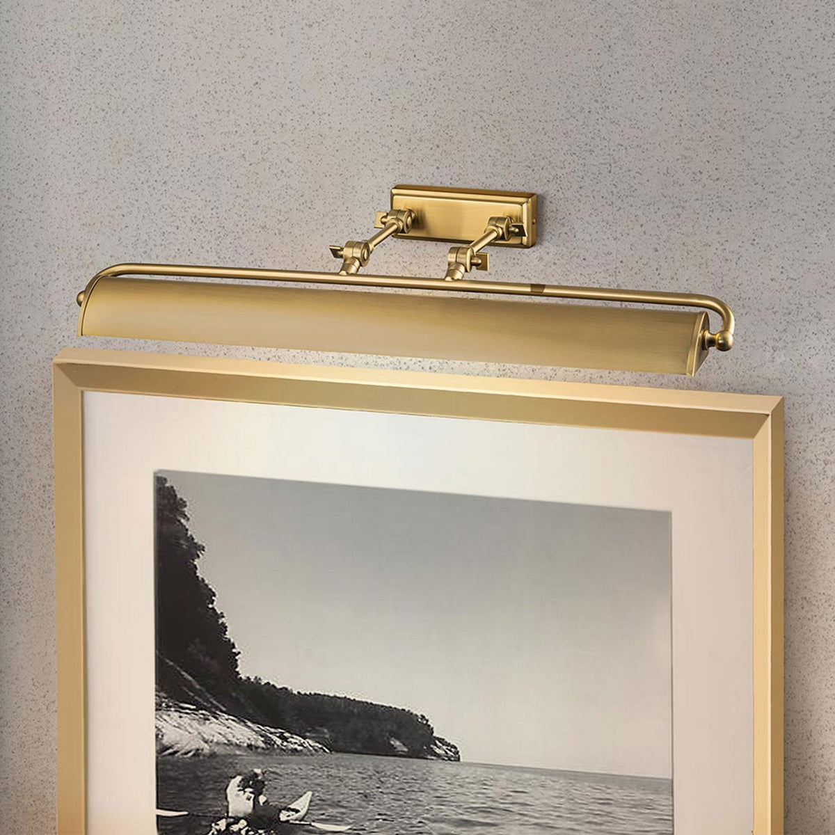 Winchfield Large Adjustable Picture Light in Aged Brass