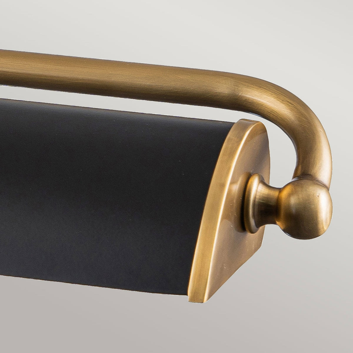 Winchfield Large Adjustable Picture Light in Aged Brass & Matte Black