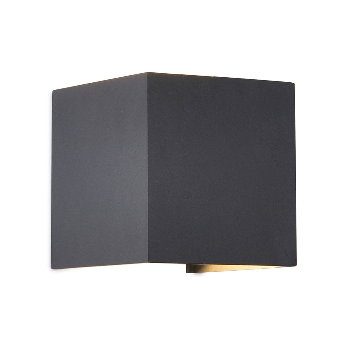 Davos Square LED IP54 2700k Outdoor Wall Light in Anthracite with Adjustable Beam Angle