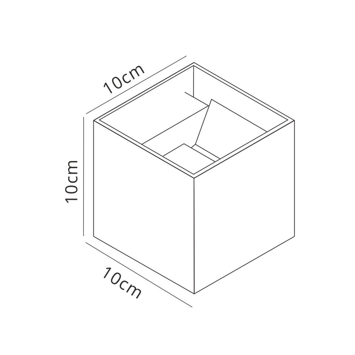 Davos Square LED IP54 3000k Outdoor Wall Light in Anthracite with Adjustable Beam Angle