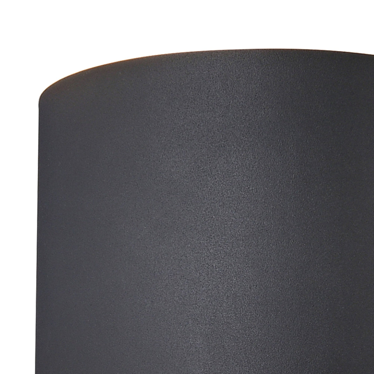 Davos Round LED IP54 Outdoor Wall Light in Anthracite with Adjustable Beam Angle