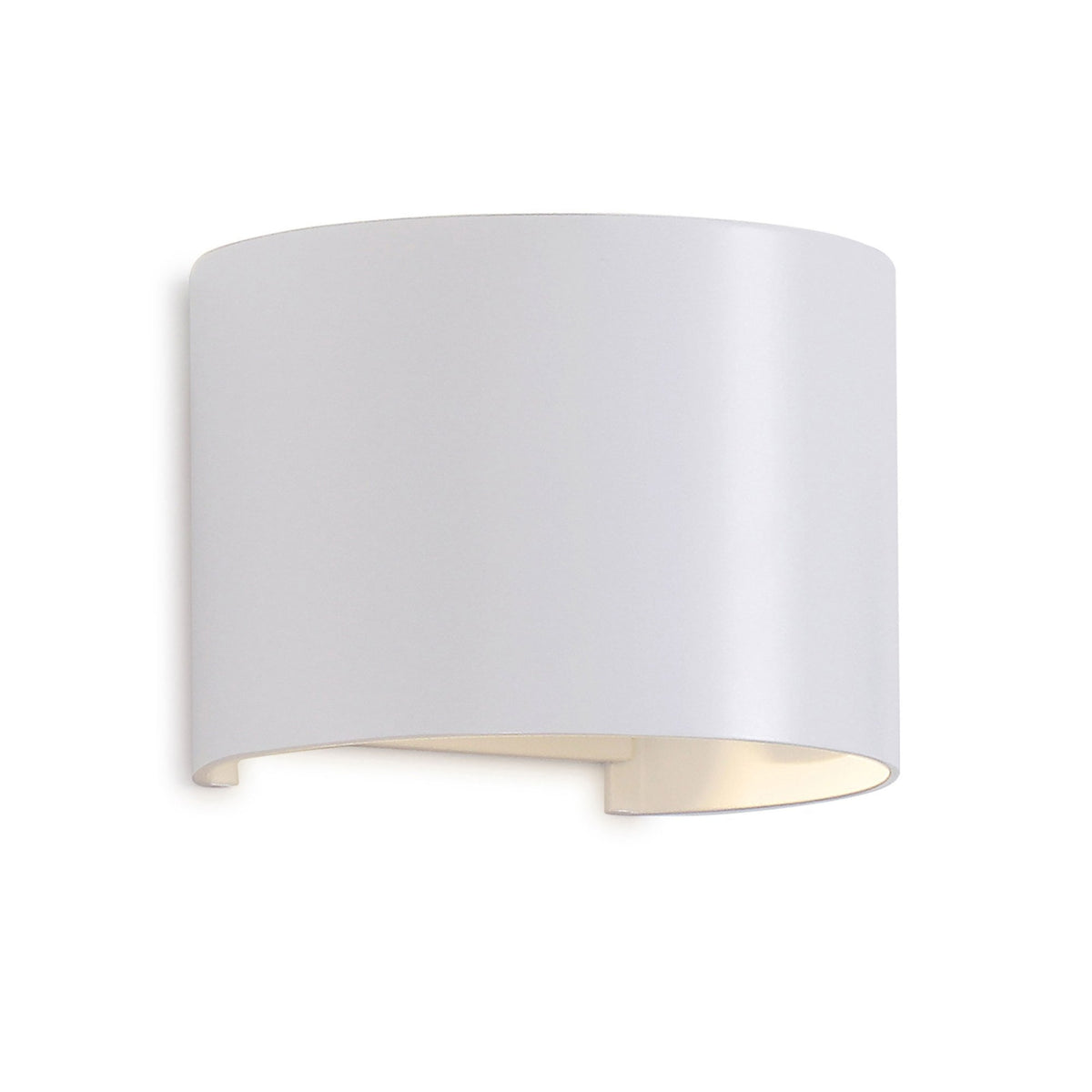 Davos Round LED IP54 Outdoor Wall Light in Sand White with Adjustable Beam Angle