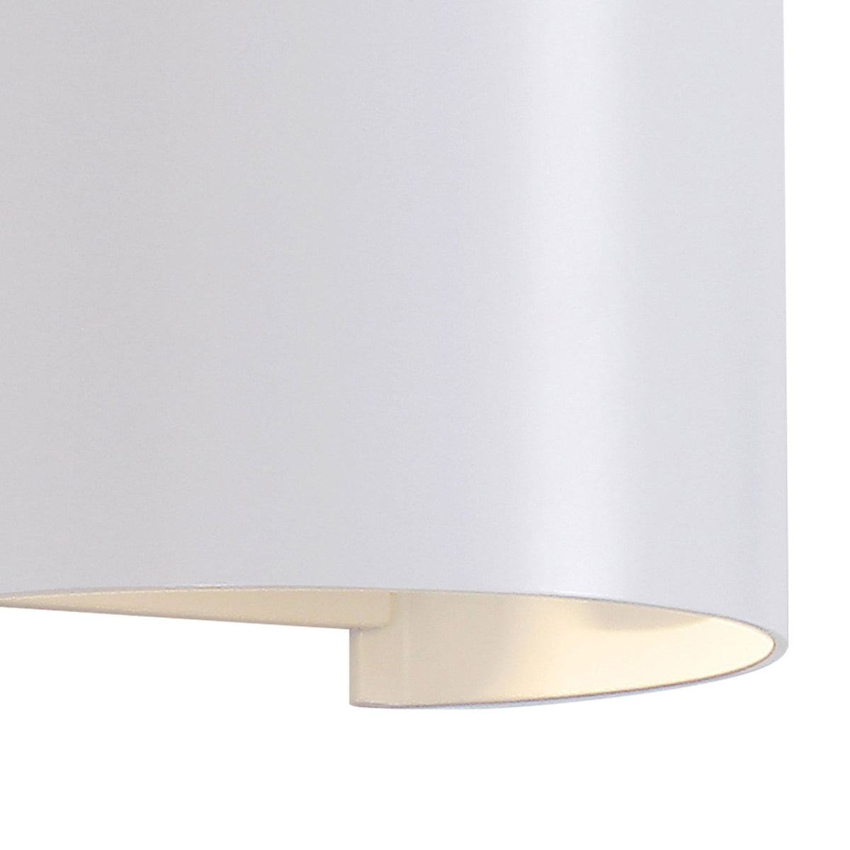 Davos Round LED IP54 Outdoor Wall Light in Sand White with Adjustable Beam Angle