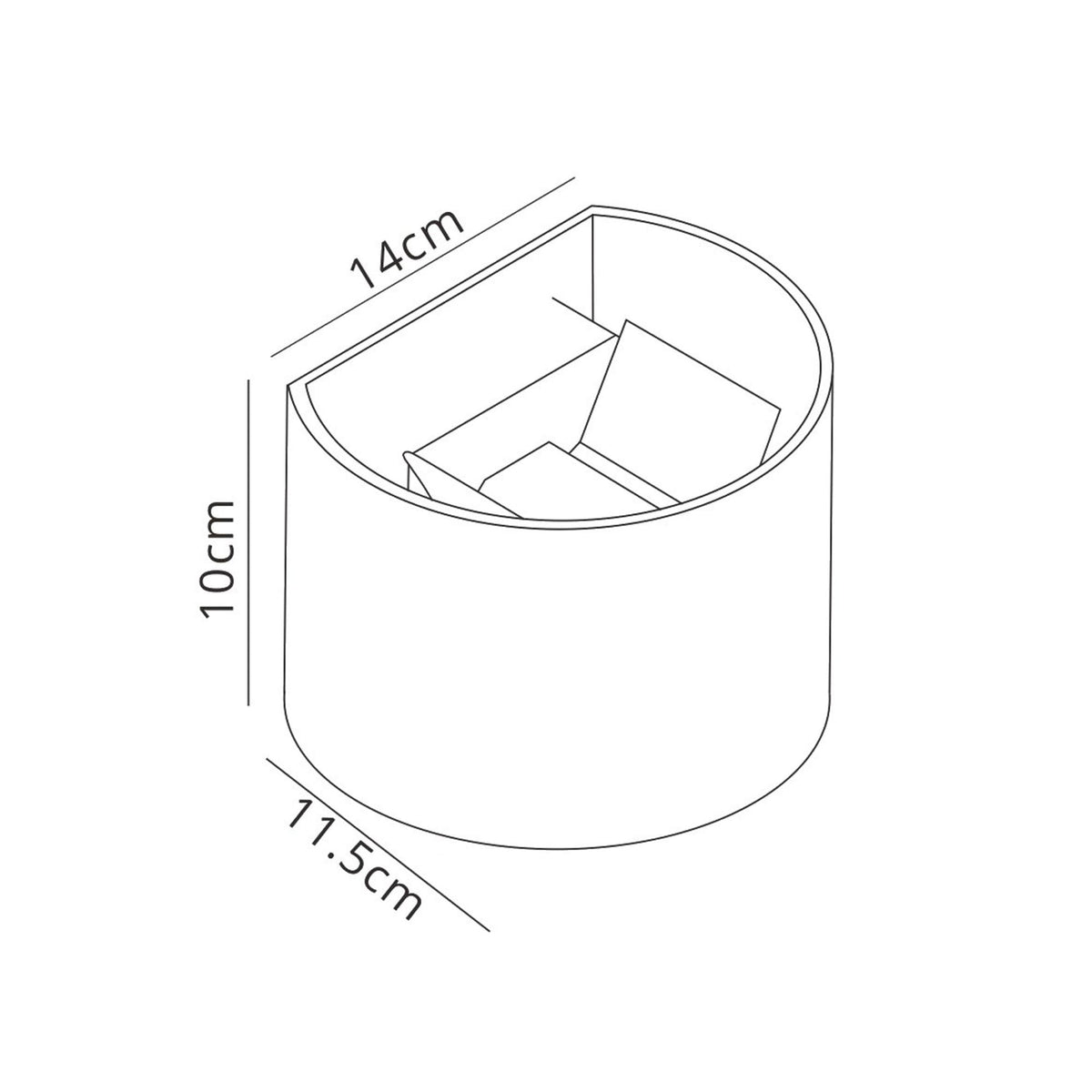 Davos Round LED IP54 Outdoor Wall Light in Sand White with Adjustable Beam Angle