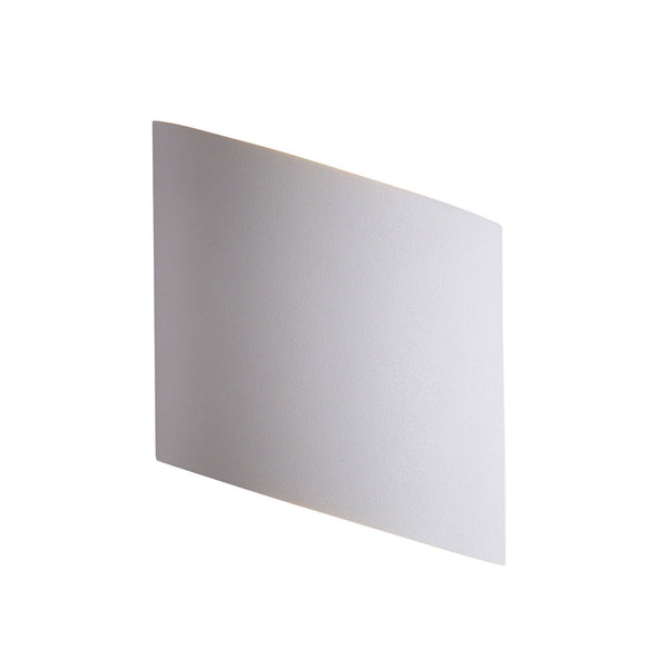 Sochi LED Exterior Wall Light in Sand White