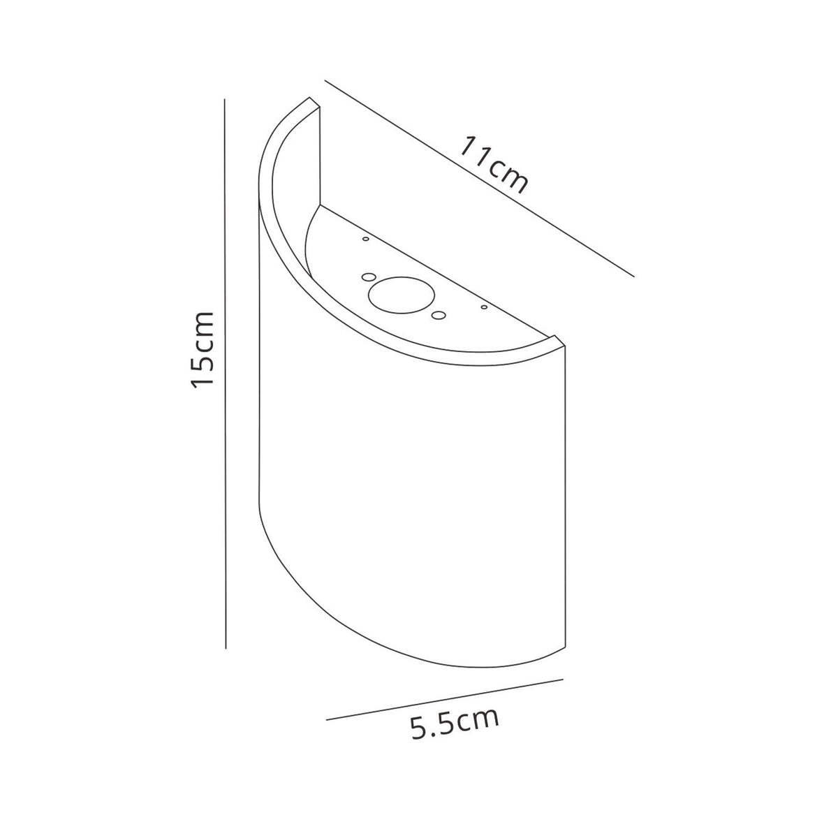 Sochi LED Exterior Wall Light in Anthracite