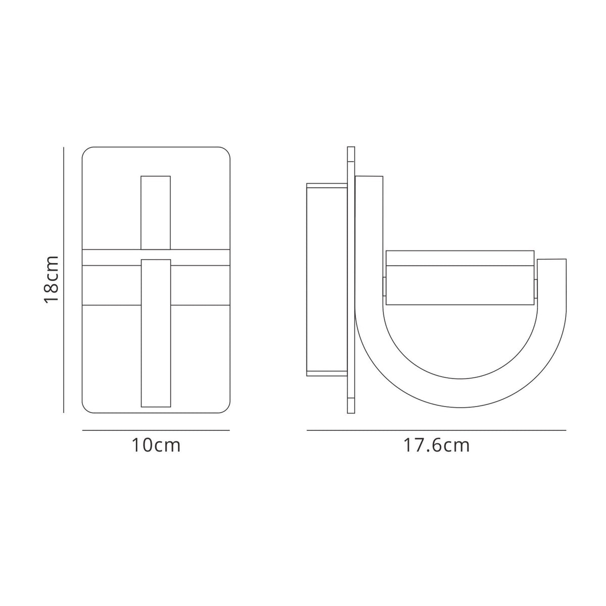 Iguazu Outdoor GX53 Directional Wall Light in White