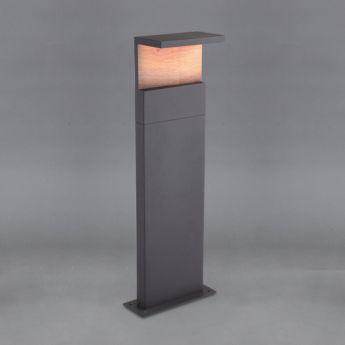 Ruka LED Outdoor Medium Floor Light in Anthracite and Walnut