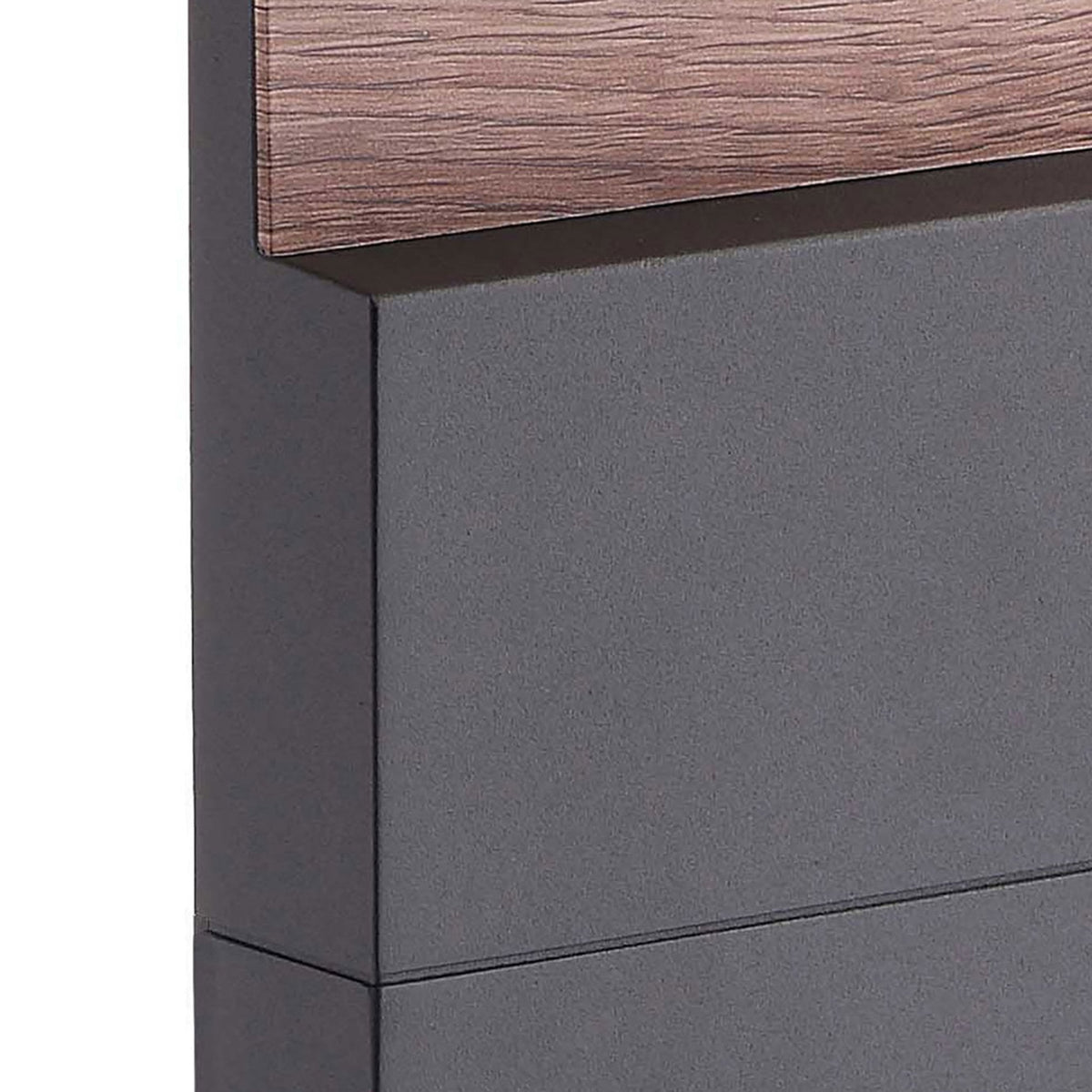 Ruka LED Outdoor Large Floor Light in Anthracite and Walnut