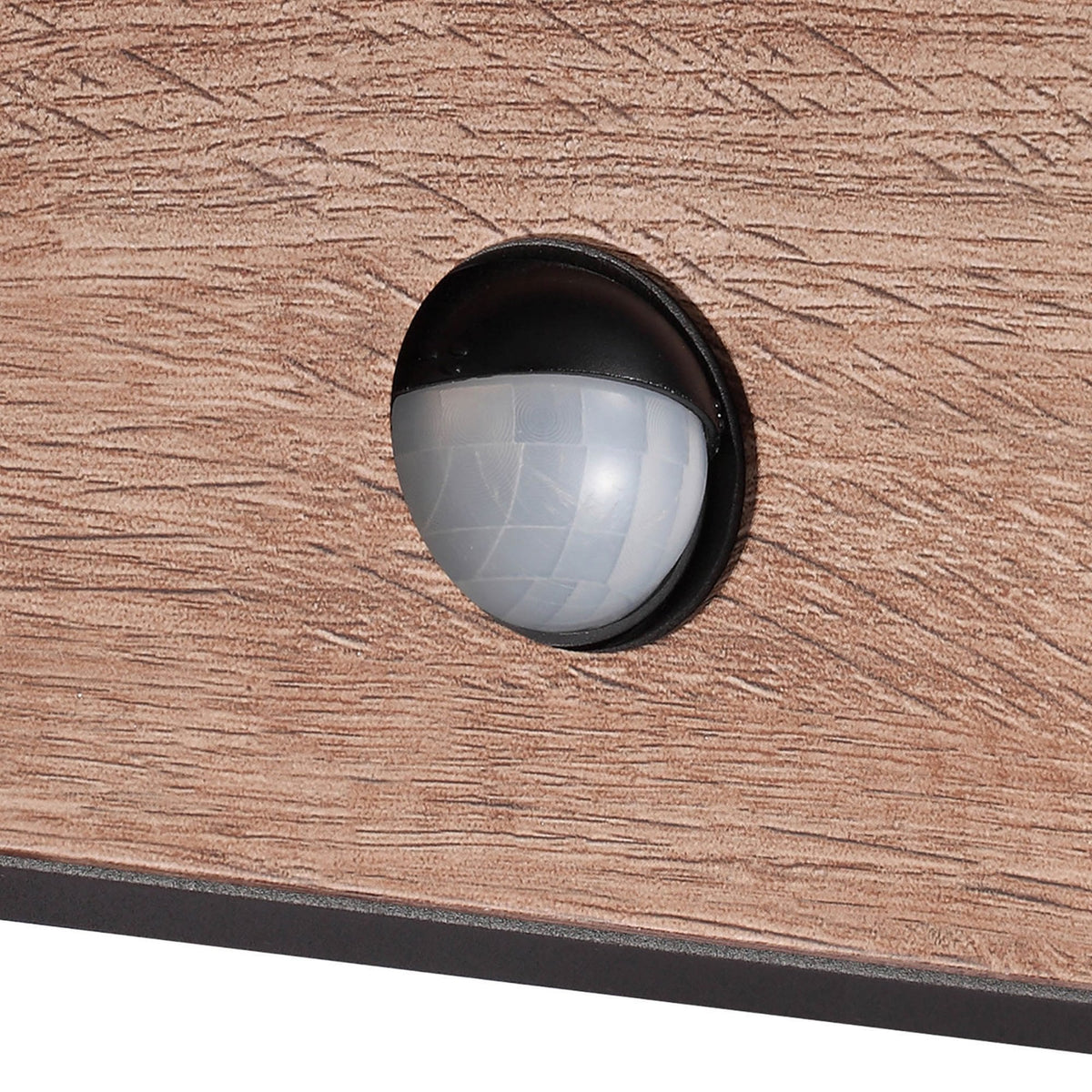 Ruka LED Outdoor PIR Wall Light in Anthracite and Walnut