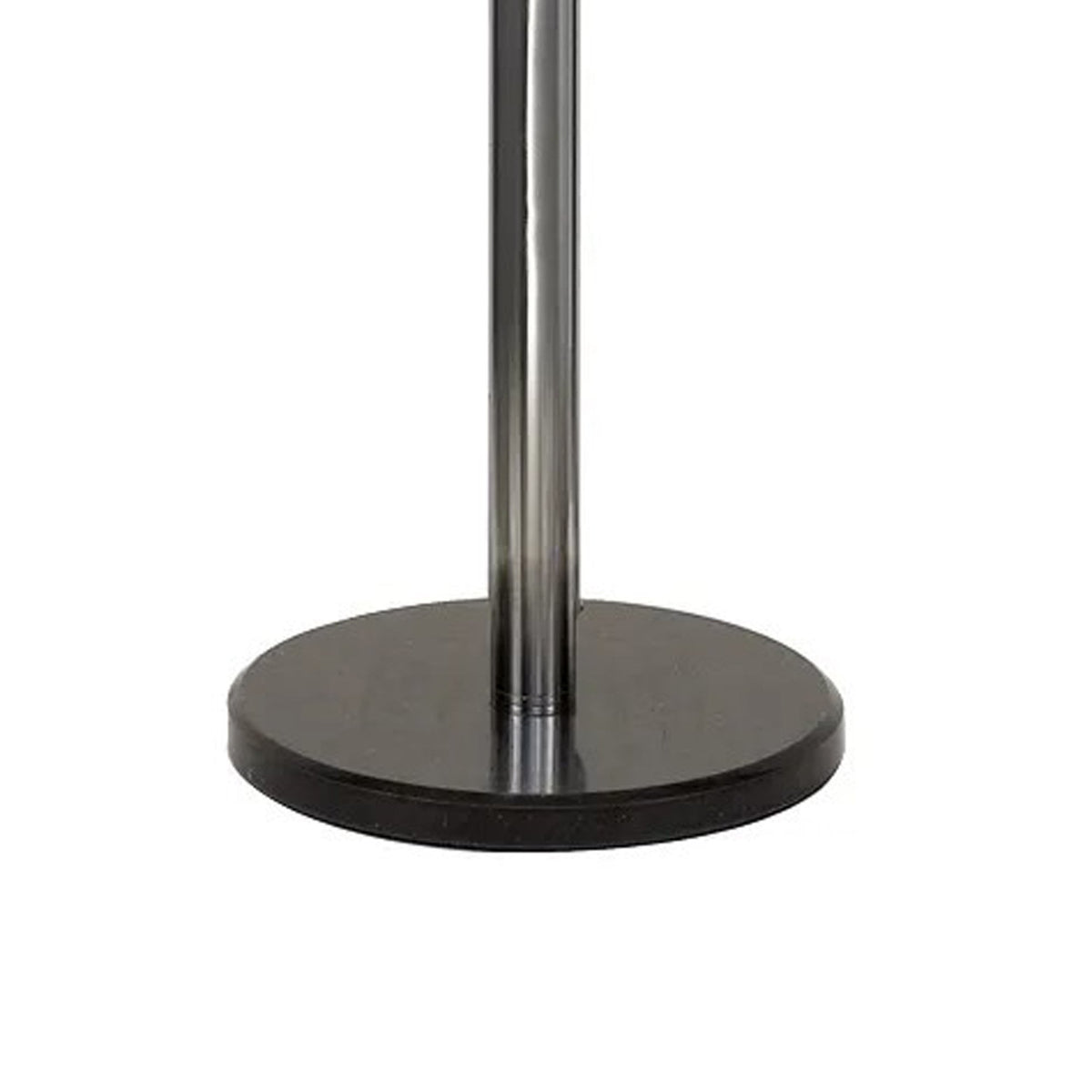 Ridge 8 Light Floor Lamp in Polished Chrome with Iridescent Glass