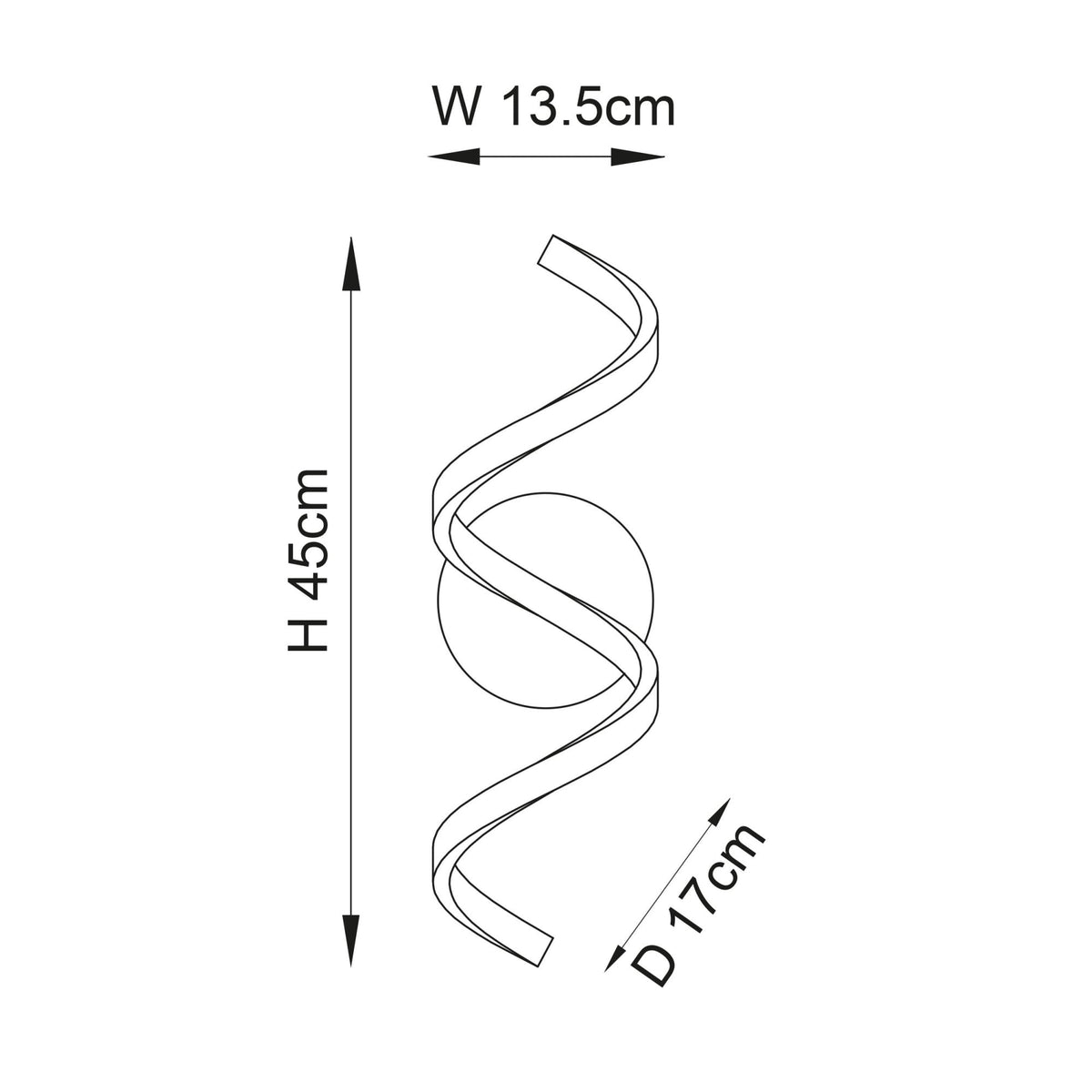 Astral 12w LED IP44 Bathroom Wall Light in Textured Black