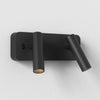 Enna Twin LED Switched Reading Lights in Matt Black
