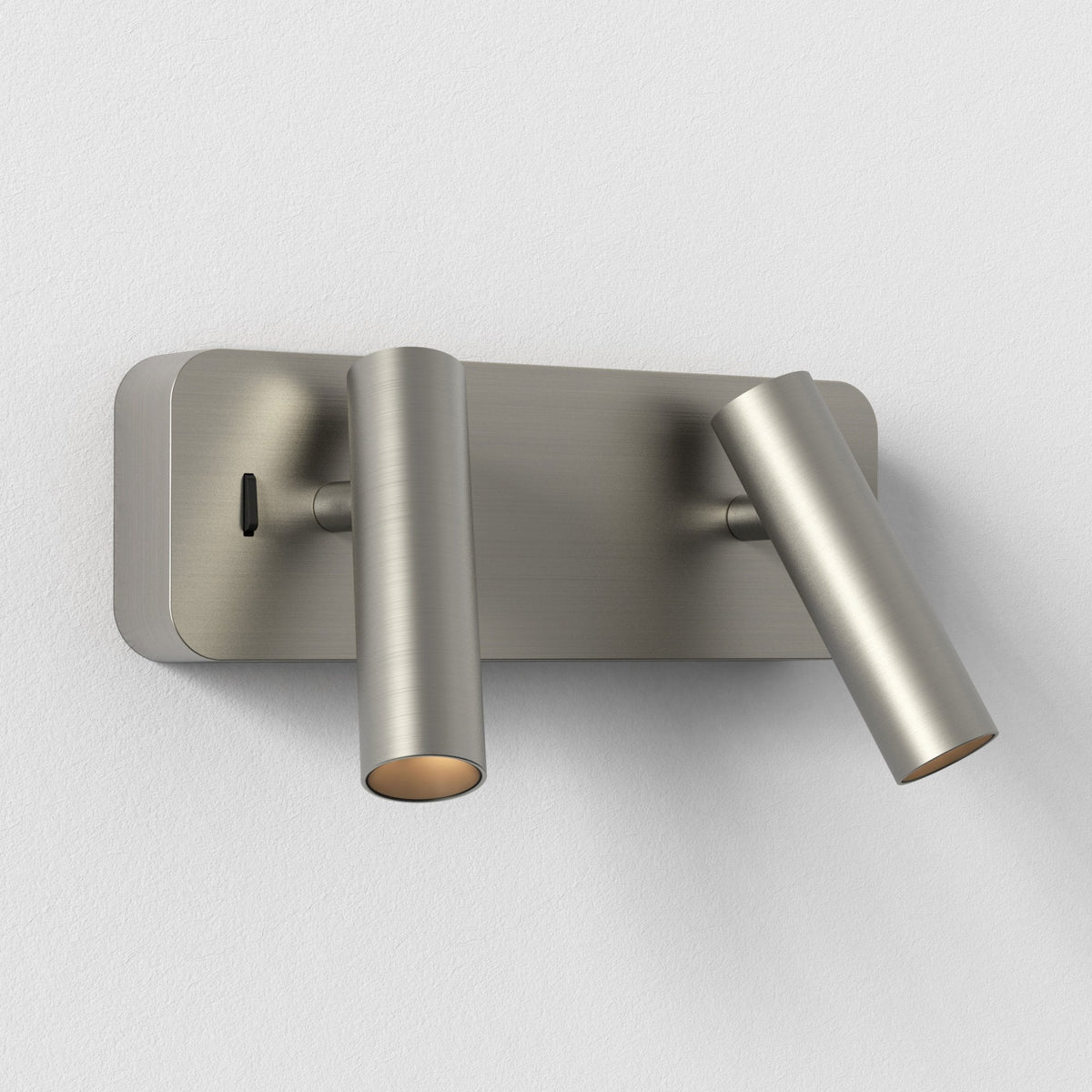 Enna Twin LED Switched Reading Lights in Matt Nickel