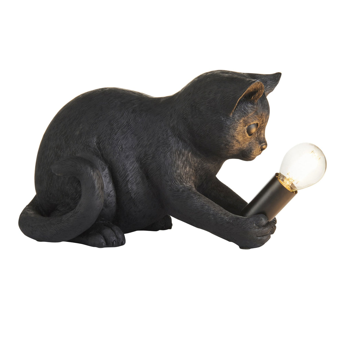 Kitten Table Lamp in a Matt Black Finish