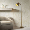 Cape Adjustable Task Floor Lamp in Antique Brass